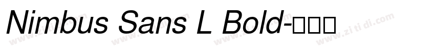 Nimbus Sans L Bold字体转换